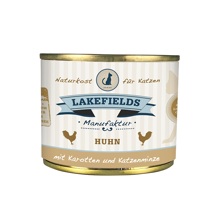 LAKEFIELDS Fleisch-Menü HUHN für Katzen in Lebensmittelqualität –  Tierheimat Shop